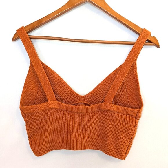 Intimately Free People | Favorite Swit Brami Crochet Crop Top in Rust | Medium - Picture 7 of 11
